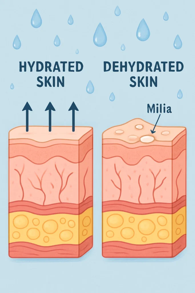 The importance of hydration and milia production Richmond
