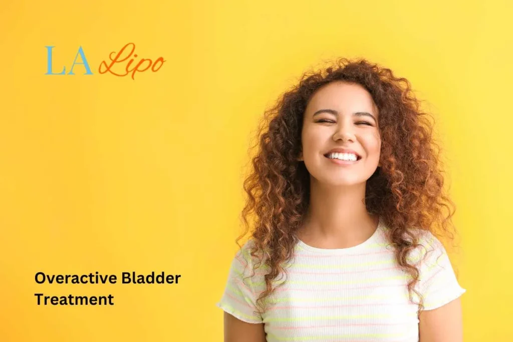 woman smiling about overactive bladder treatment Richmond solutions