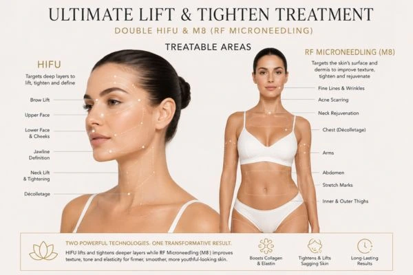 Areas of the body that can be treated - ultimate skin tighten treatment Richmond
